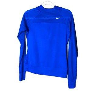 Nike Blue DriFit Hooded Long Sleeve